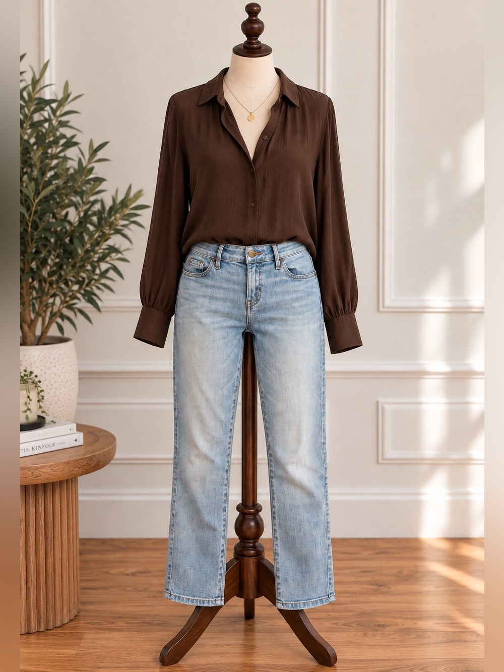 GUESS Crop Mid Jeans 29 Light Wash Slim Straight 2010s Model Off Duty Denim